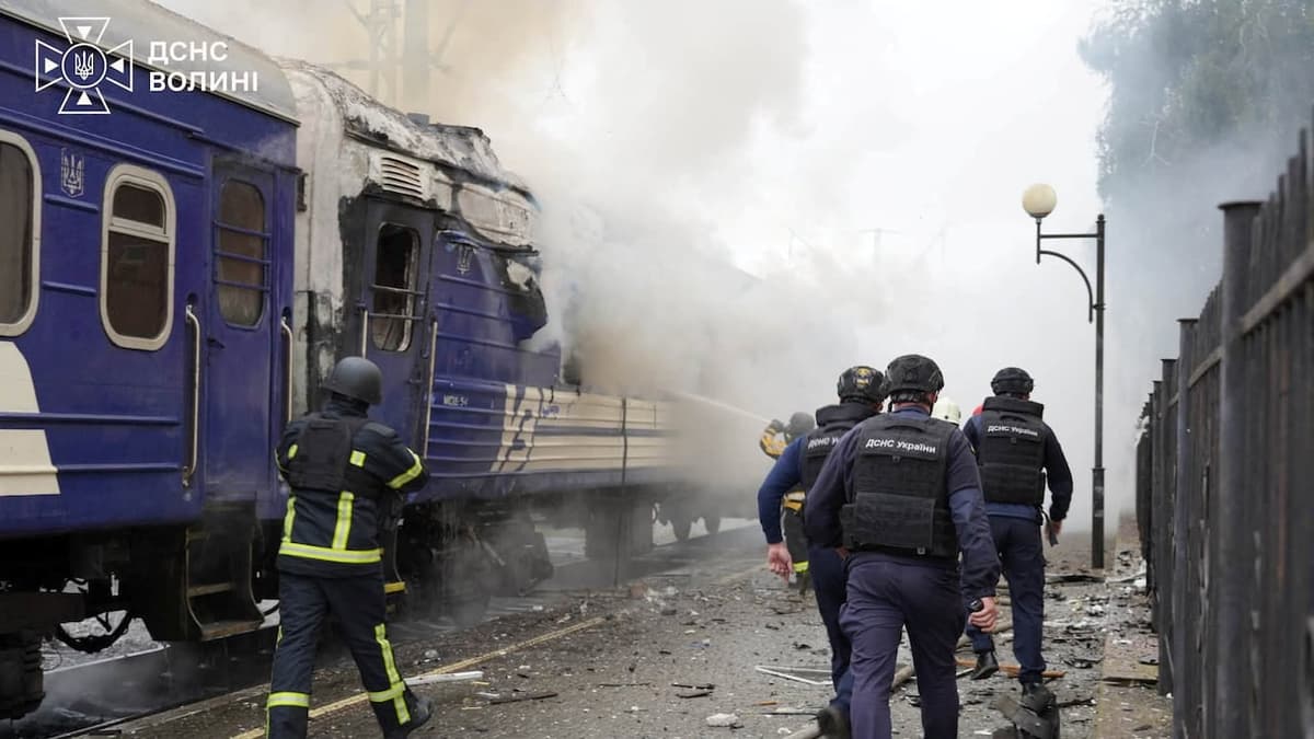 EU slams Russian attack at Ukraine train station where world dignitaries had gathered