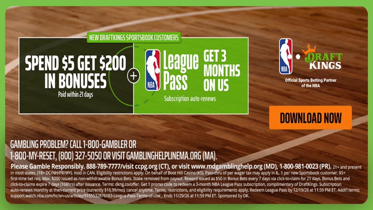 Use DraftKings promo code to get $200 bonus bets, free NBA League Pass for Heat-Timberwolves, Lakers-Warriors