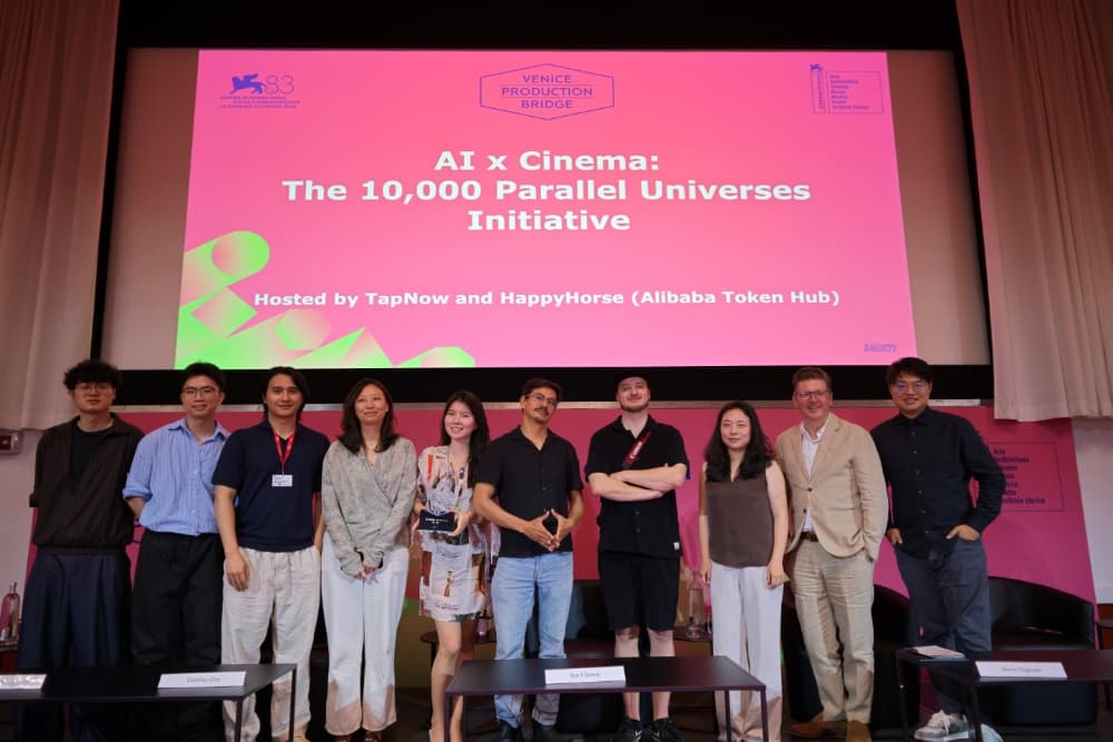 AI Filmmaking’s Future Debated by Alibaba, Sonilo, PROMPTR Executives at TapNow and Dogme23’s Venice Production Bridge Panel