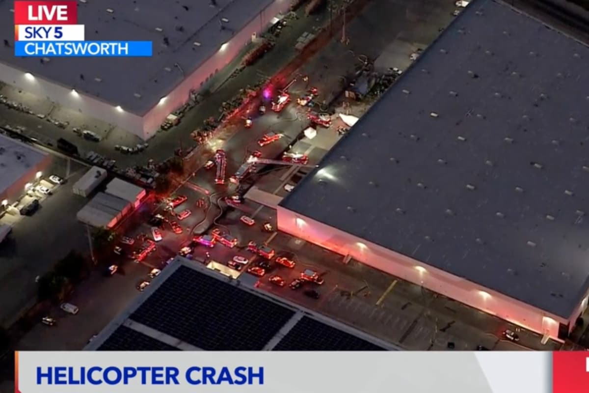 Helicopter Crashes Near Site of Deadly Metro Bus Accident in Chatsworth