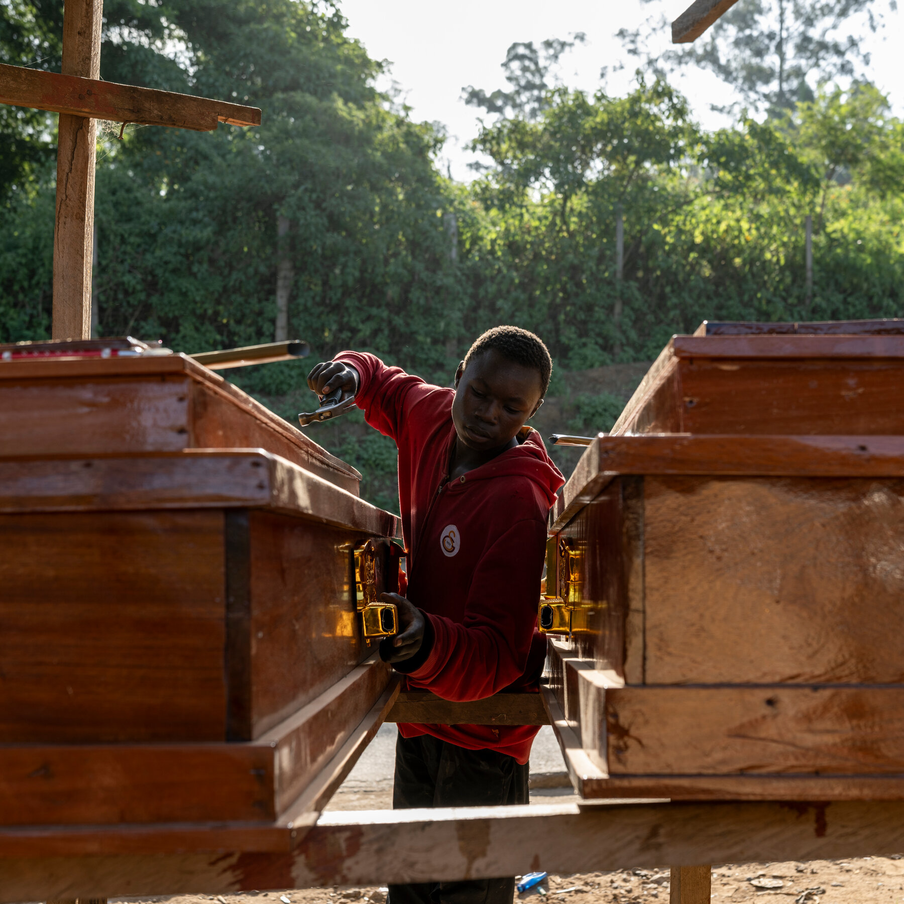 The Ritual of Coffin Making in a City Hit by Ebola